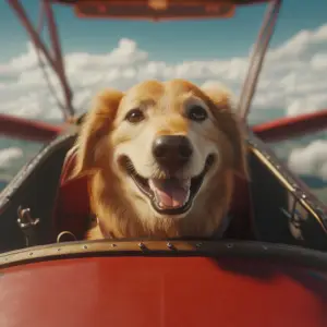 σκυλος και αεροπλανο