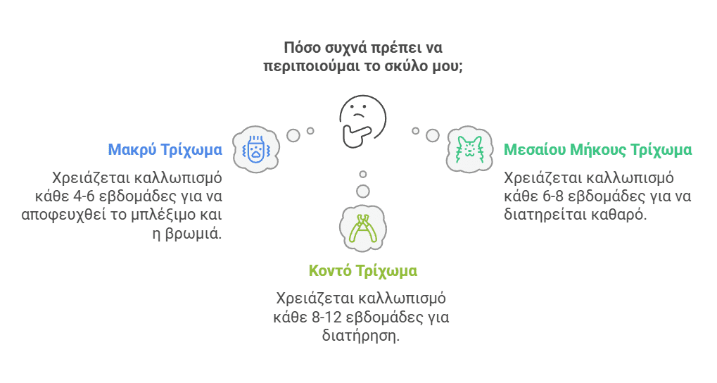 μακρυ μεσαιο και κοντο τριχωμα